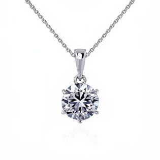 Eterna Solitaire Diamond Necklace