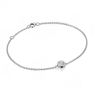 Luna Bezel Diamond Bracelet